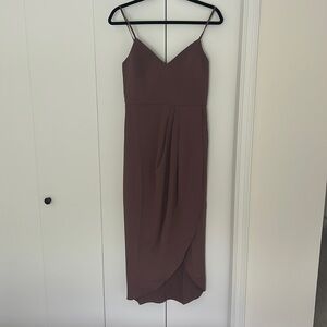 Lulu’s small Reinette Mauve Purple Midi Dress new with tags (NWT)